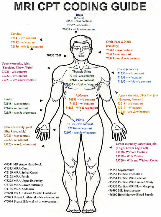 MRI CPT Coding Guide Medicalkidunya