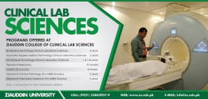 Ziauddin College of Clinical Lab Sciences Admission Notice 2014