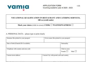 The Vamia Application Form 2023: What You Need to Know to Apply for Free Education in Finland