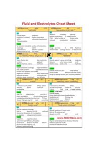 Nursing Mnemonics for Fluid and Electrolytes: A Study Guide and Cheat Sheet