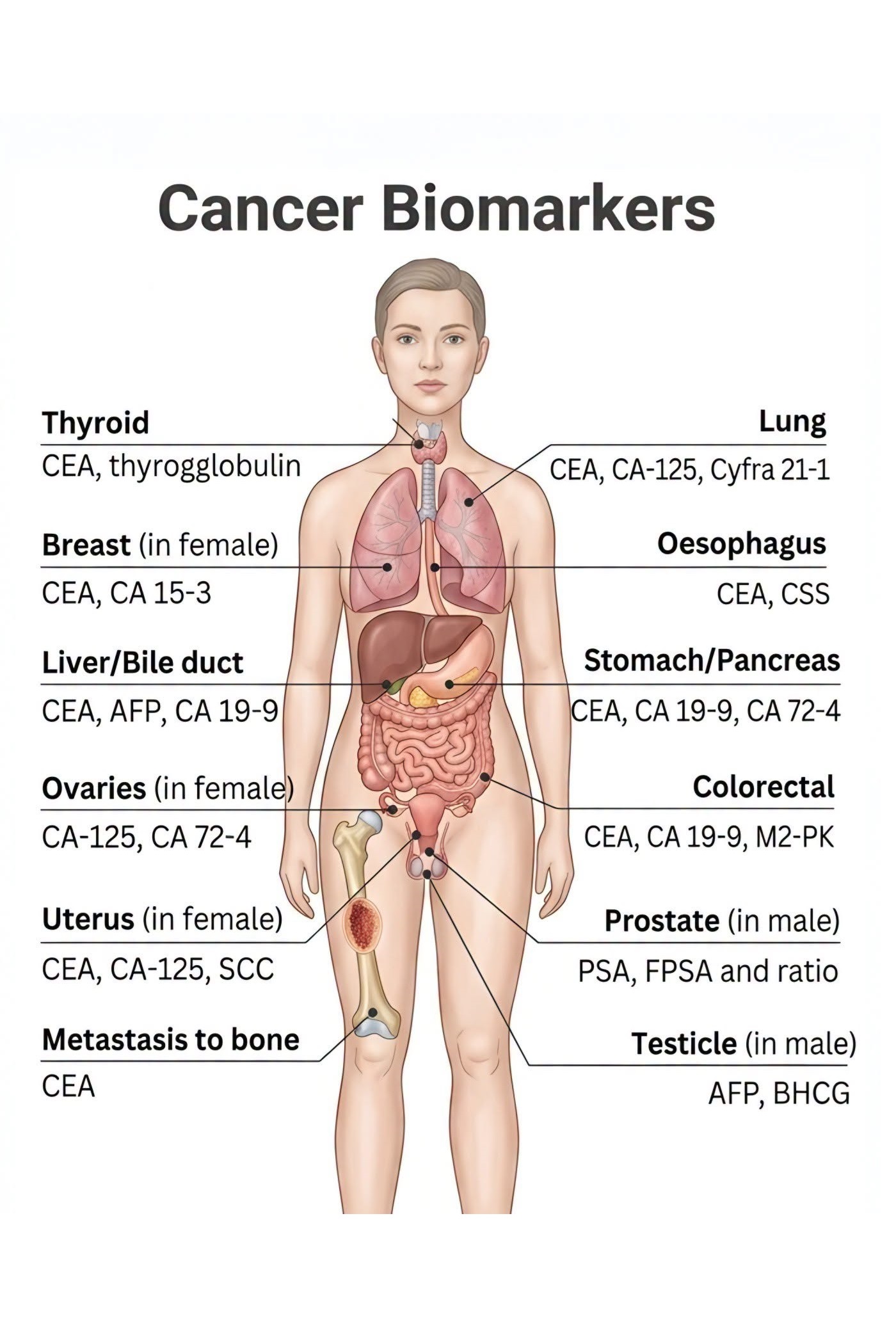 NCLEX Oncology Lab Values: Tumor Markers Cheat Sheet 1
